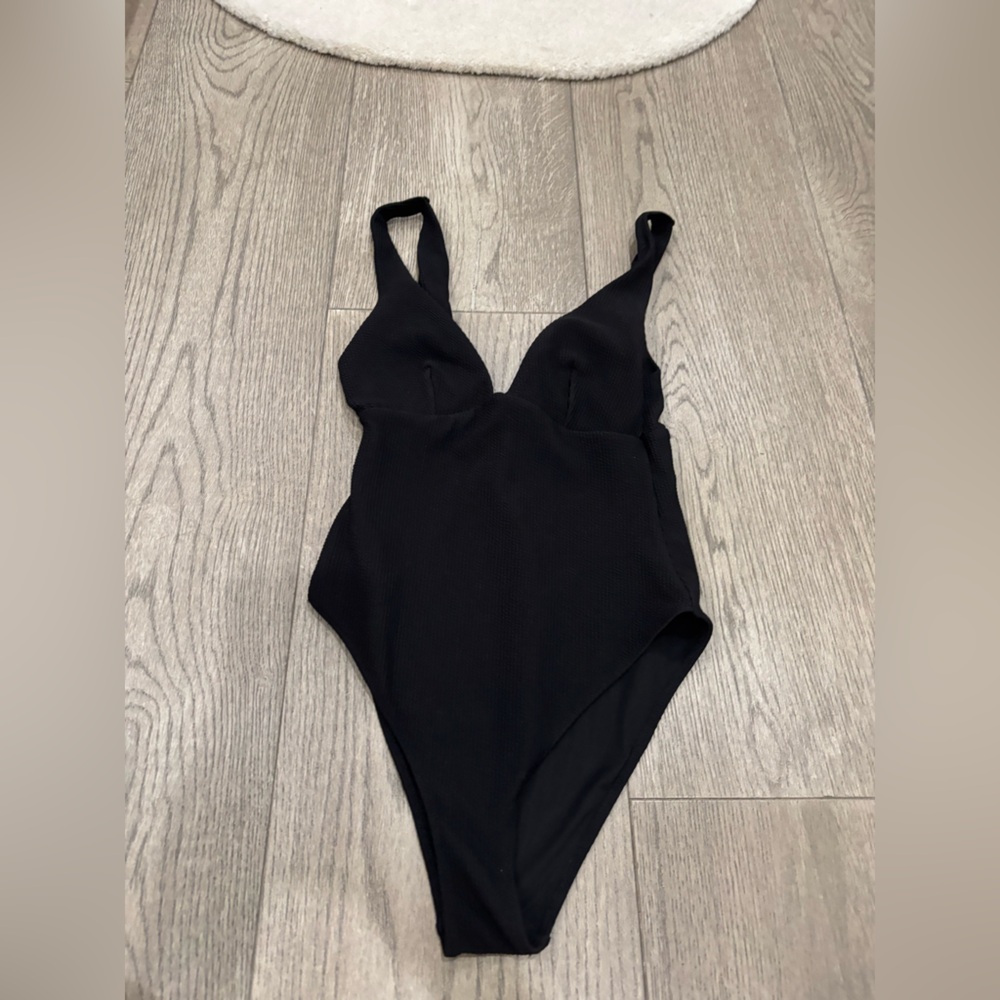 H&M Black one piece bathing suit
